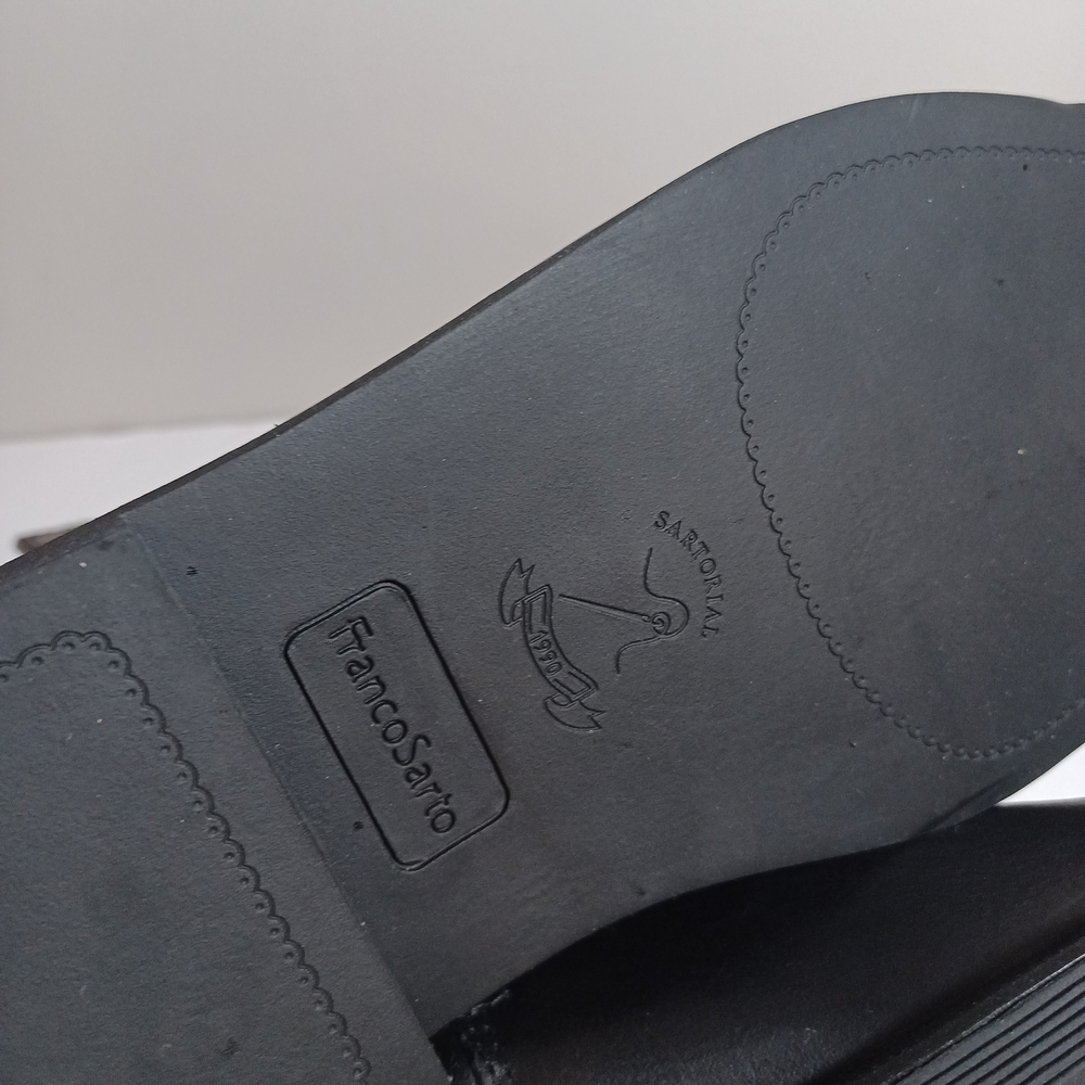 Franco Sarto Black Leather Ankle Booties - Picture 7 of 9